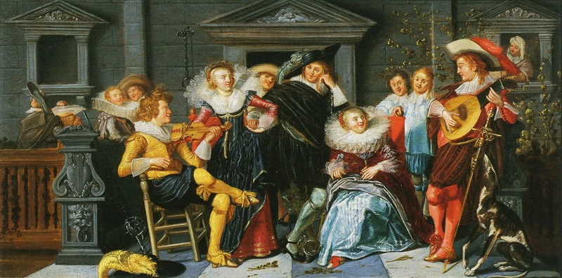 Allegra compagnia in terrazza - Netherlands Institute for Art History